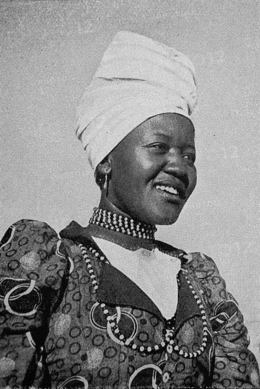 Herero woman in festive traditional costume
