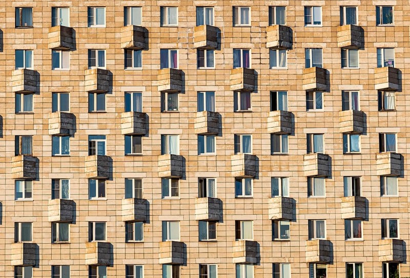 Soviet appartment building in Arkhangelsk