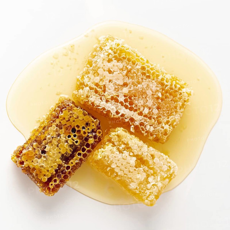Top view honeycombs honey. Resolution and high quality beautiful photo