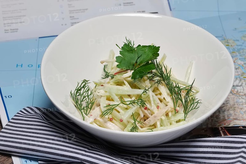 Summer fresh vegetable salad