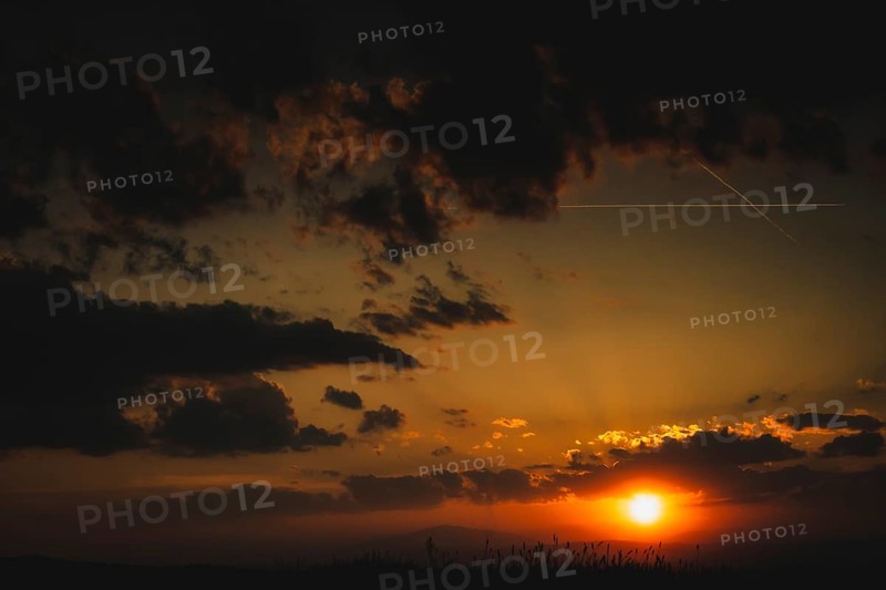 Cloudy sunset