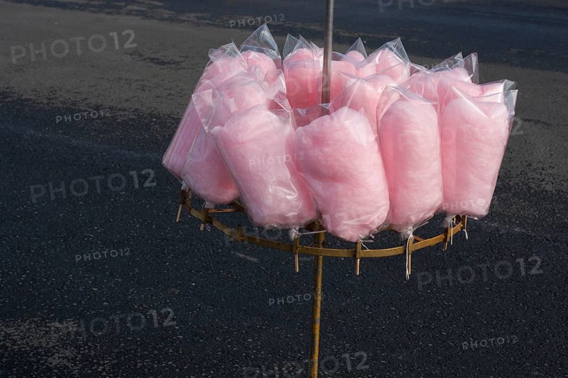Delicious colorful cotton candy for kids