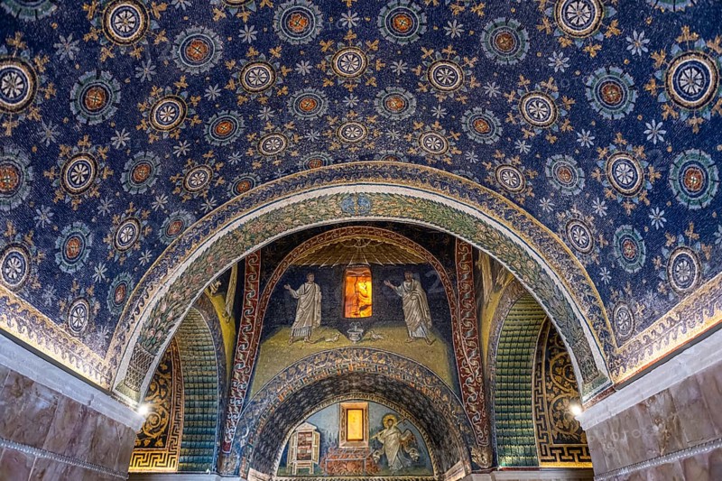 Beautiful mosaics in the Basilica di San Vitale