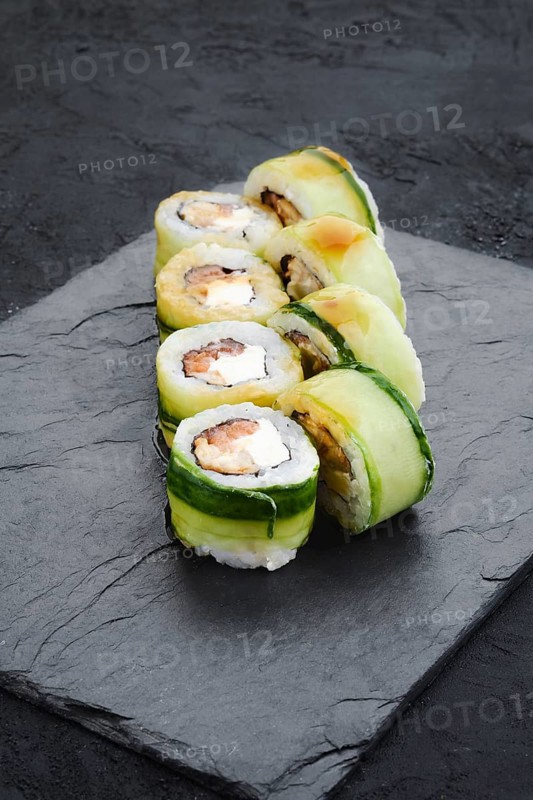 Rolls with eel