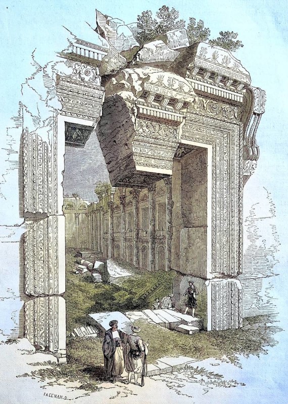 Entrance to the Temple of Jupiter in Baalbek