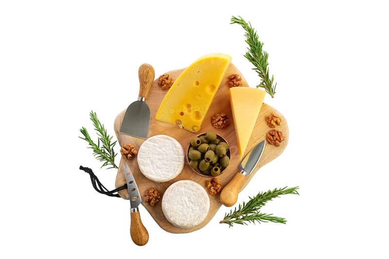 Four types of cheeses