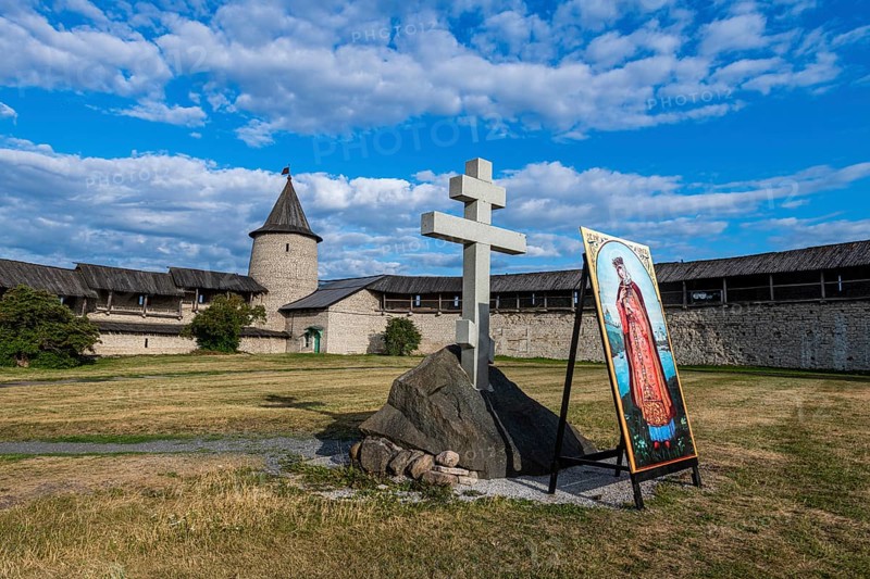 The kremlin of the Unesco site Pskov