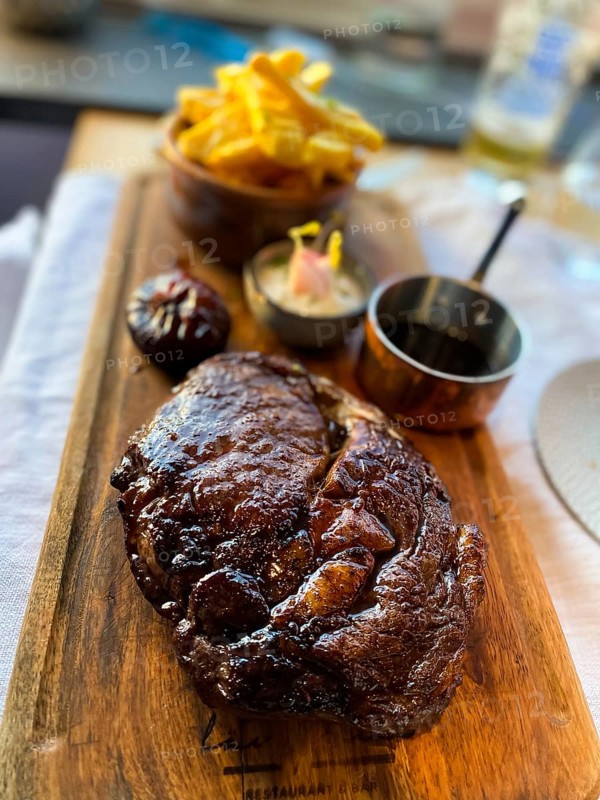 Entrecote with french fries and spices Hessen