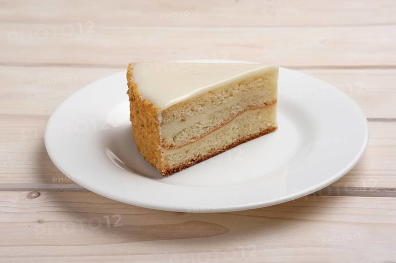 Portion of cheesecake on plate