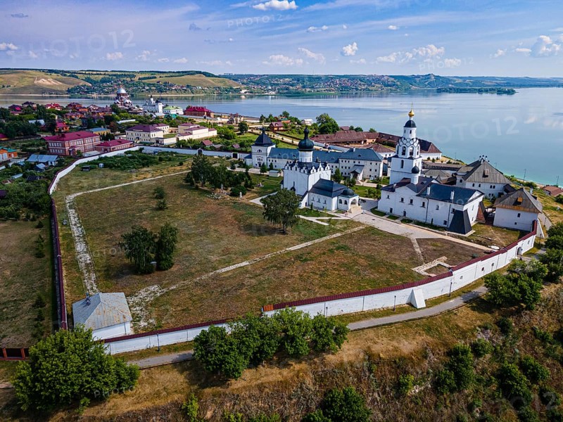 Aerial of the Unesco site Sviyazhsk