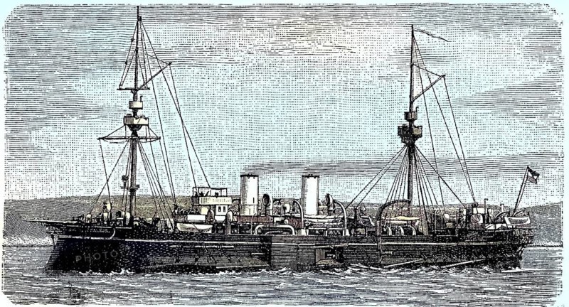 Armoured Austrian Casemate Ship Tegetthoff
