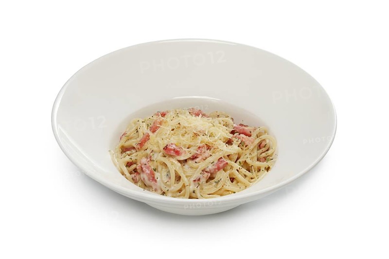 Layout for menu. Pasta with smoked sausage and cheese