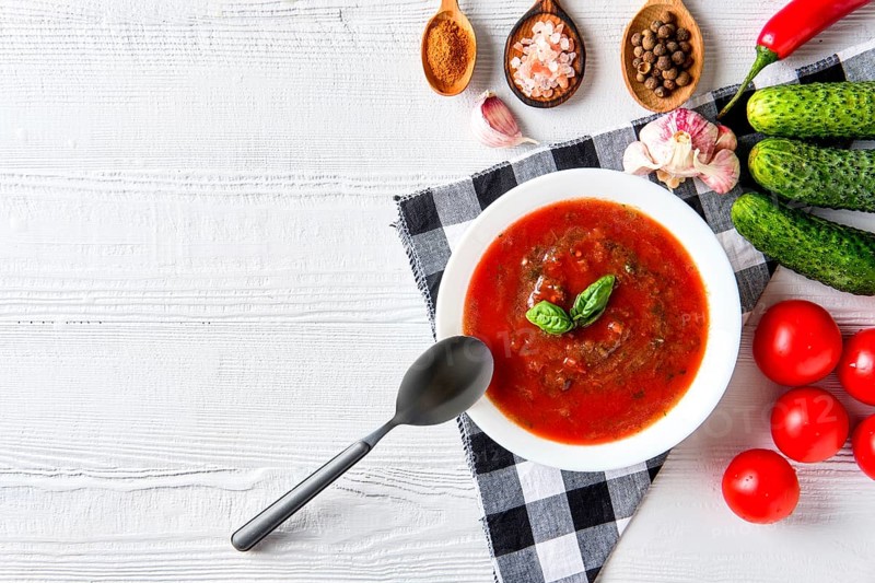 Tomato soup with basil