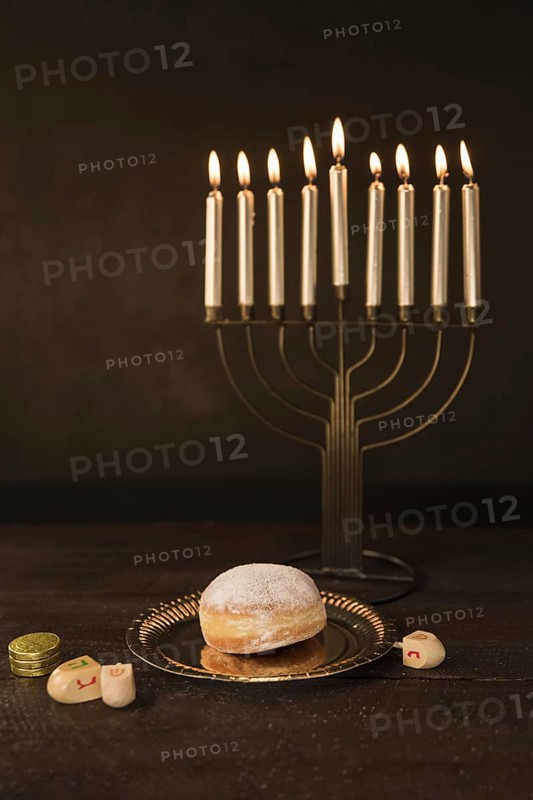 Hanukkah snack symbols table