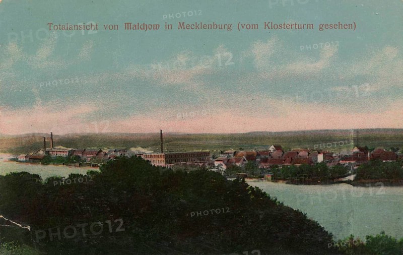 Panorama of Malchow in Mecklenburg
