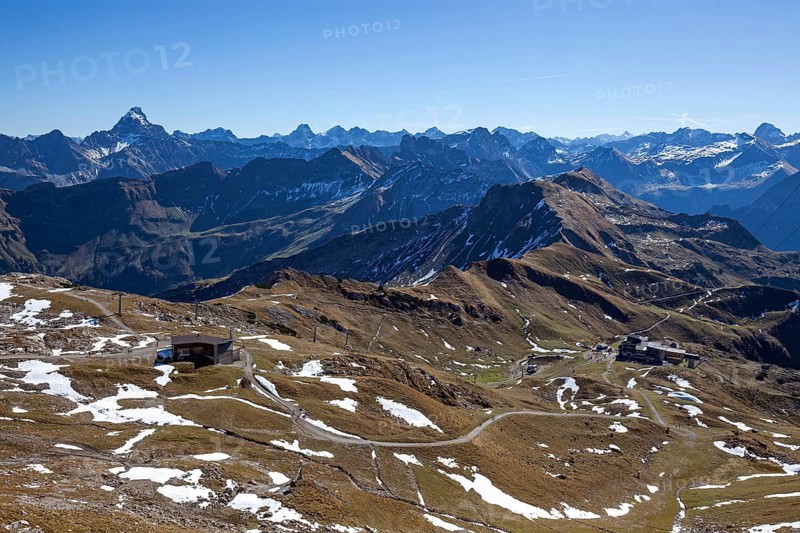 View at Nebelhorn on Allgaeu Alps