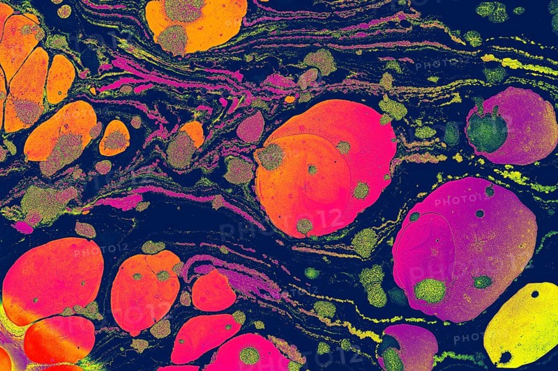 Ebru marbling handmade art