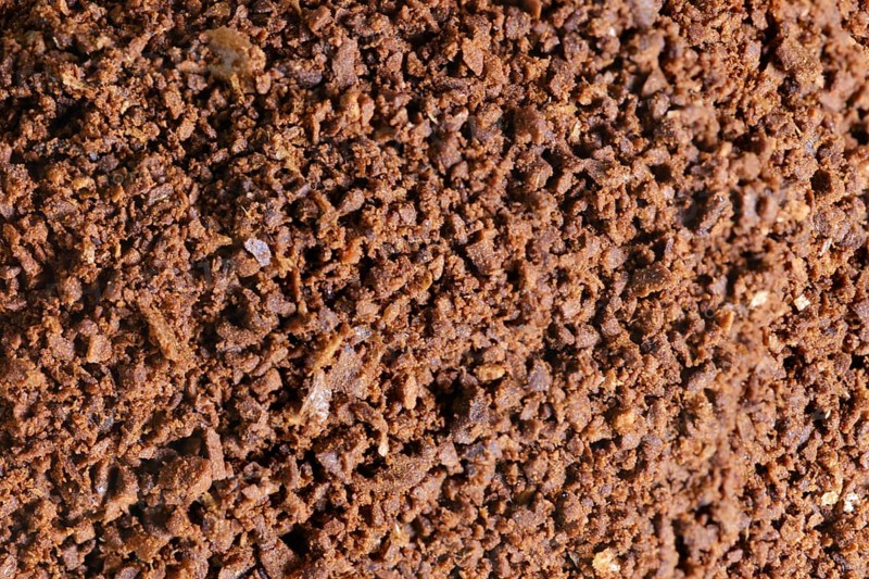 Super macro photo of ground coffee