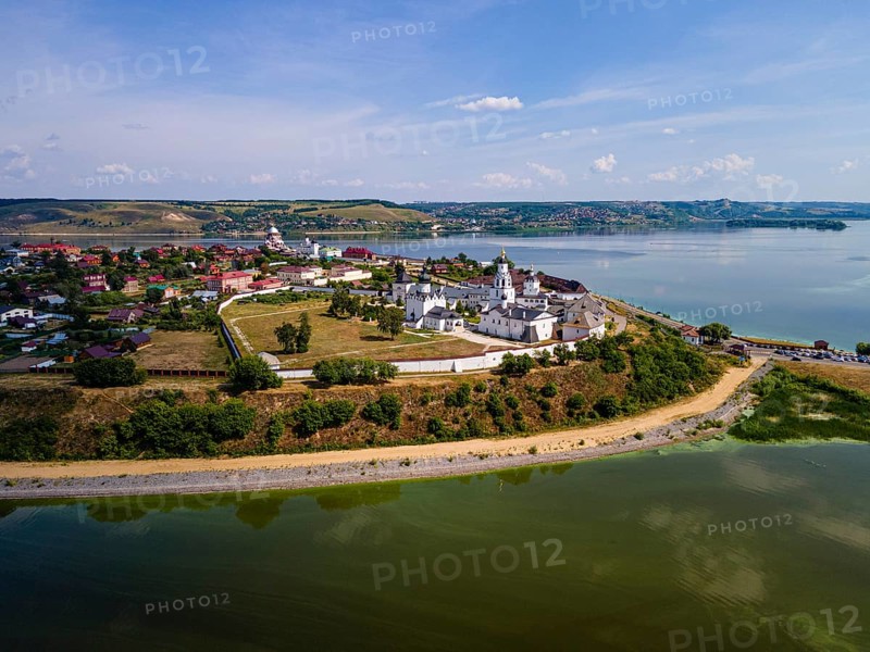Aerial of the Unesco site Sviyazhsk