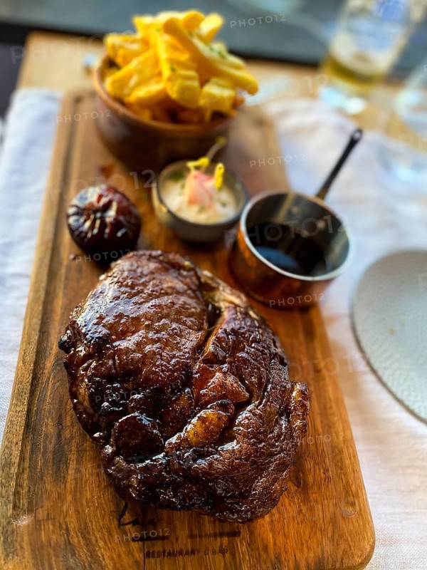 Entrecote with french fries and spices Hessen