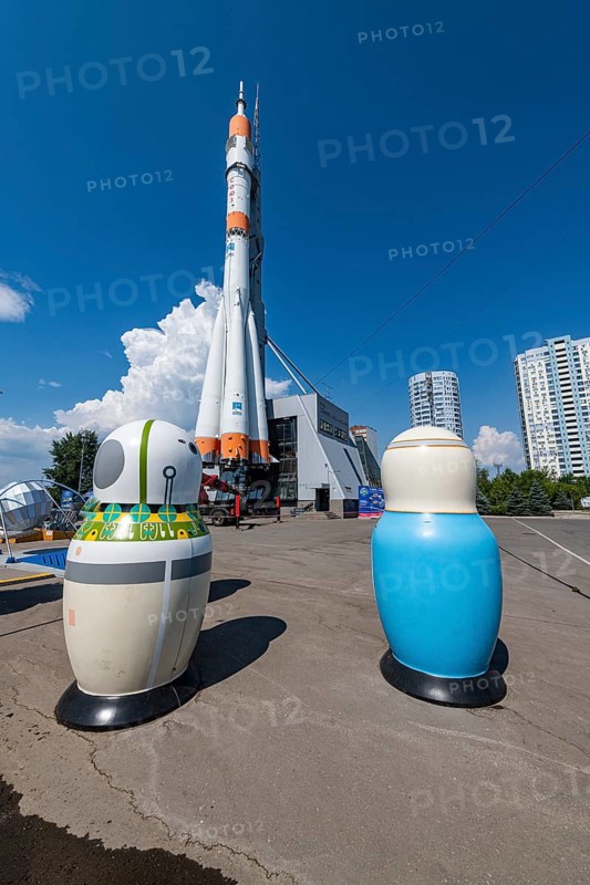 Rocket at the Cosmic Samara museum