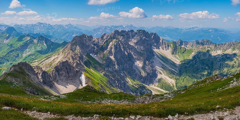 Mountain panorama from the Grosser Daumen