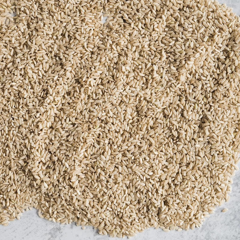 Heap brown rice