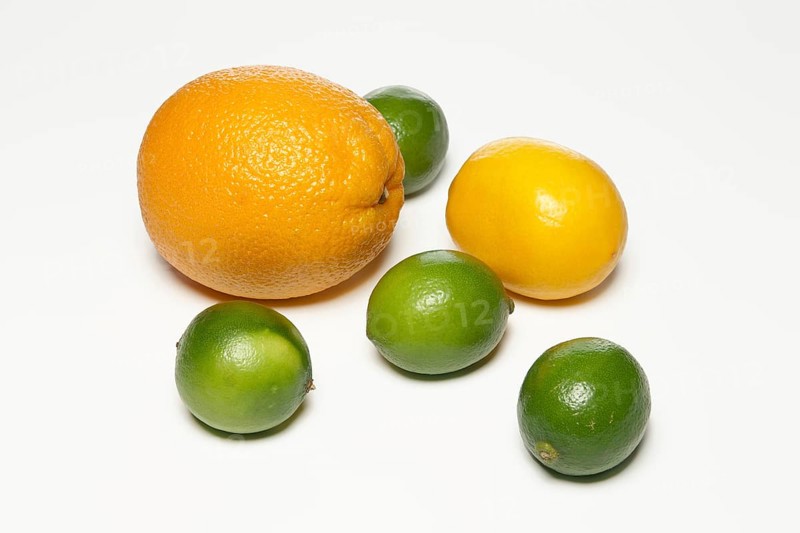 Top view of lemon