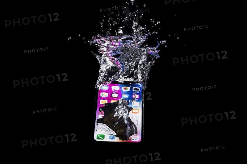Submerged iphone. Resolution and high quality beautiful photo