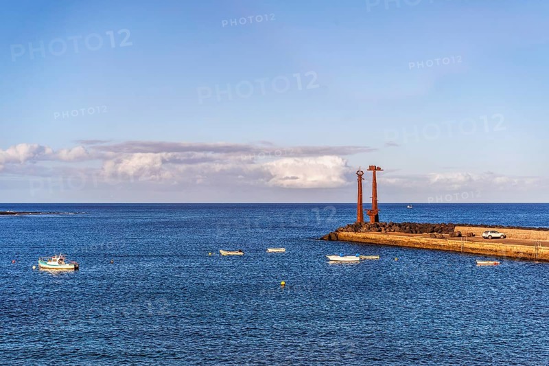 Erjos-En Jostailuak monument in the resort town named Costa Teguise