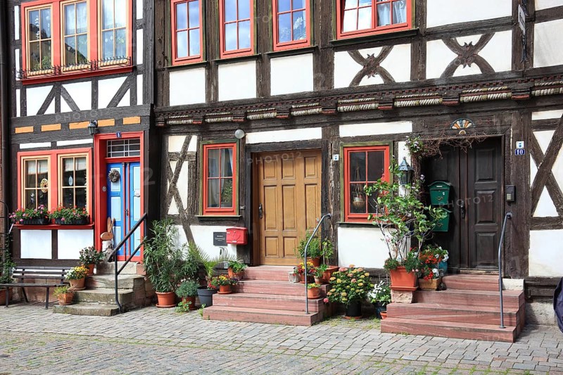Half-timbered houses in the old town