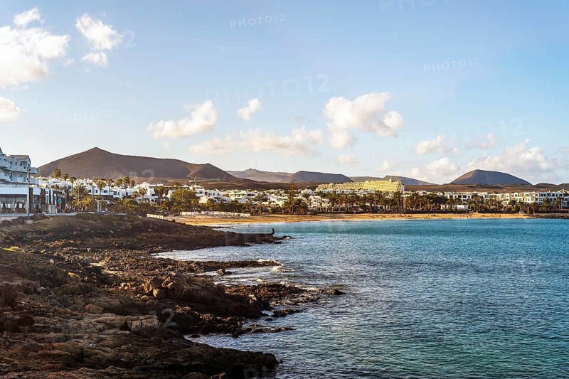 View of the resort town named Costa Teguise
