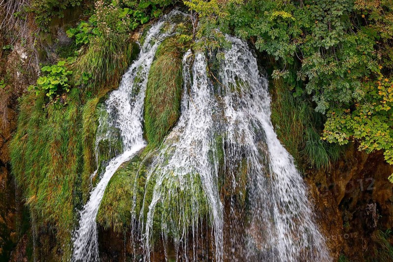 Waterfall in Plitvice Lakes National Park