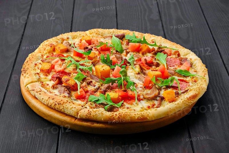 Pizza with pumpkin