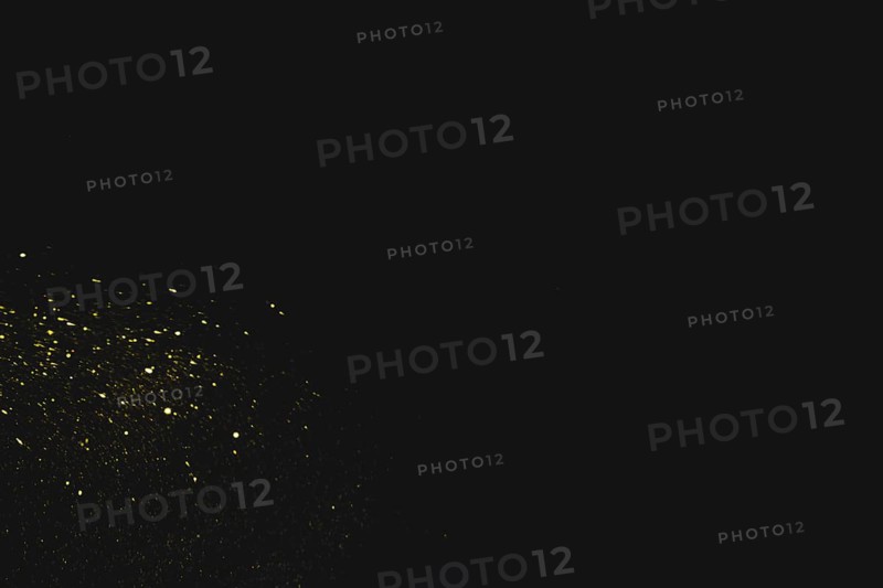 Yellow sequins black background. Resolution and high quality beautiful photo