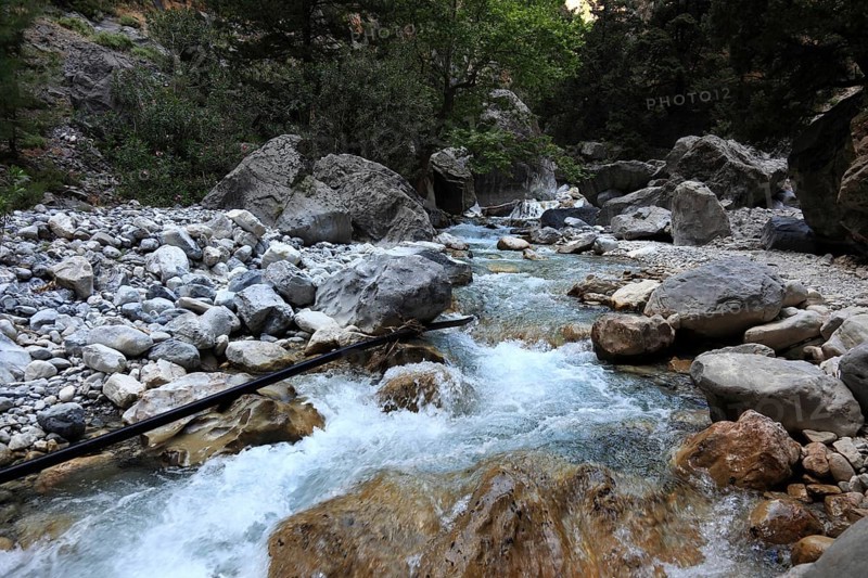 Landscape in the Samaria Gorge