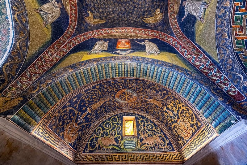 Beautiful mosaics in the Basilica di San Vitale