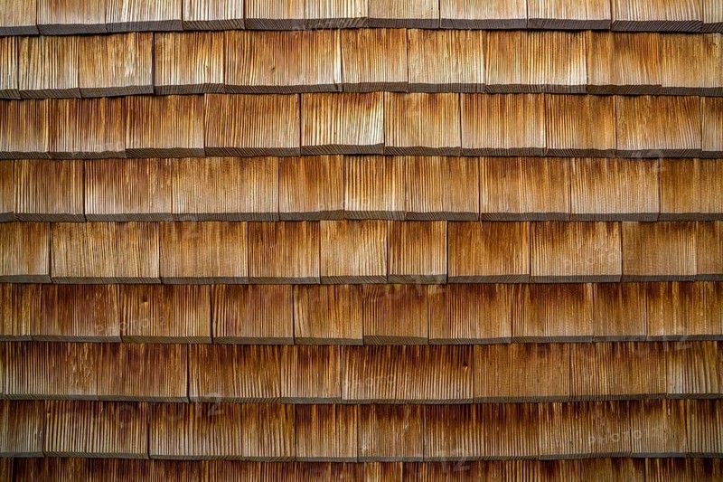 Wooden shingles