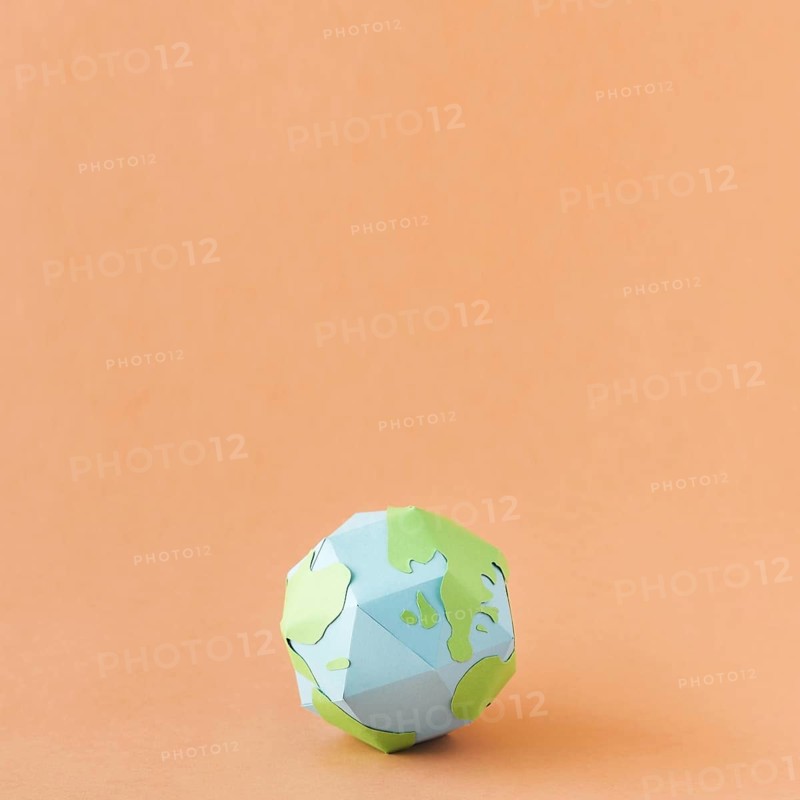 Top view paper earth concept. Resolution and high quality beautiful photo