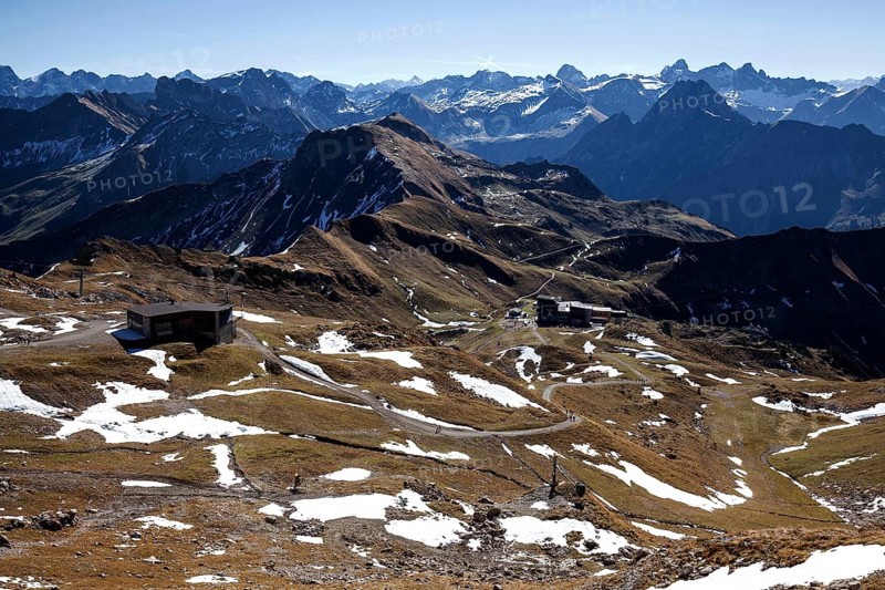 View at Nebelhorn on Allgaeu Alps