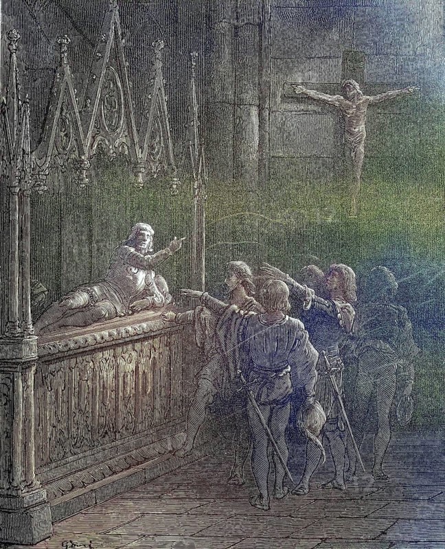 The Oath of the Crusaders Knights in front of the Campaign