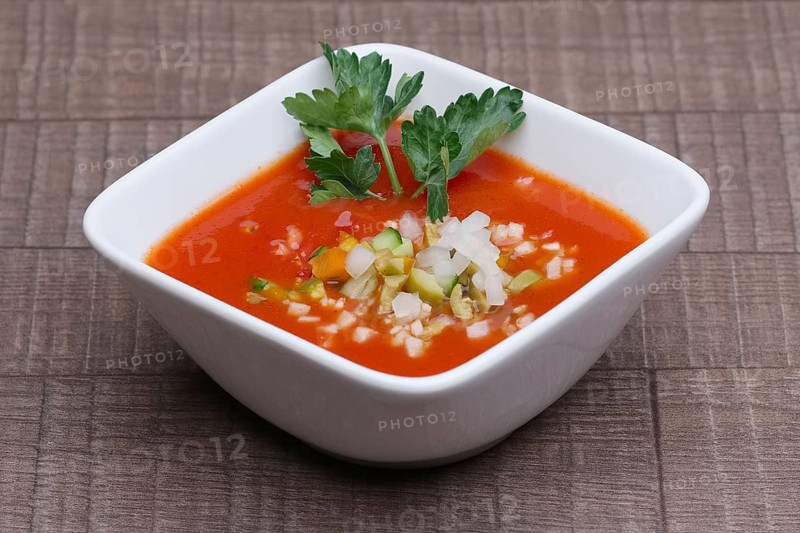 Summer diet cold soup gazpacho