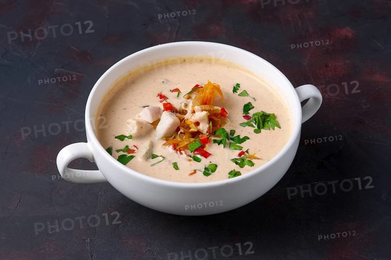 Soup puree with veal