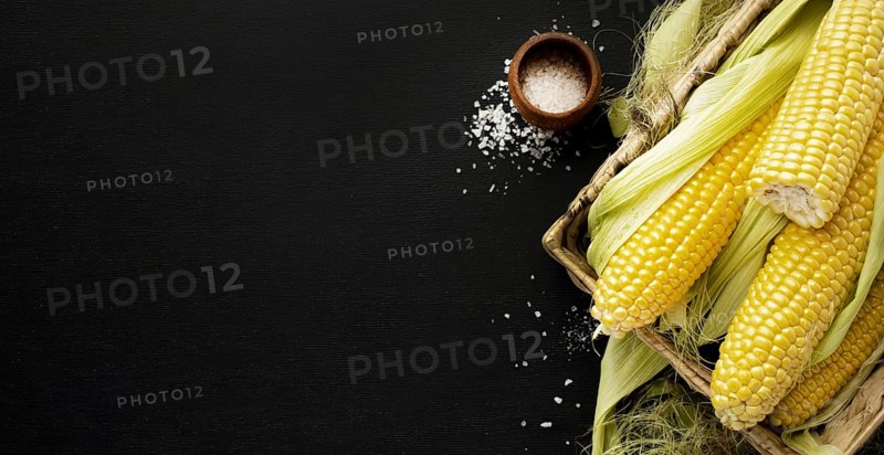 Top view corn frame with copy space. Resolution and high quality beautiful photo
