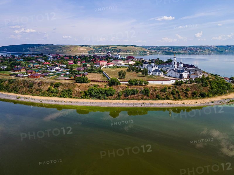 Aerial of the Unesco site Sviyazhsk