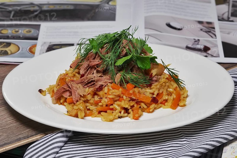 Pilaf with beef