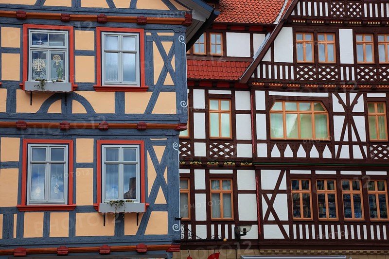 Half-timbered houses in the old town