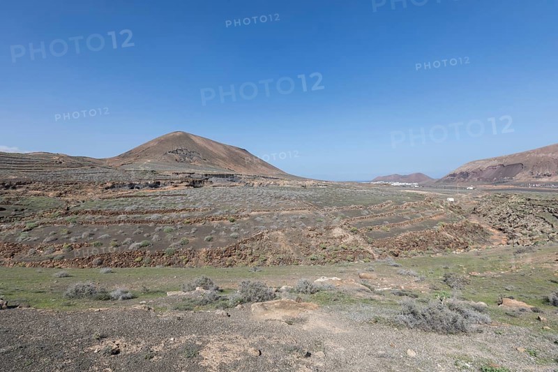 Rocky landscape around the volcano Montana de Guenia