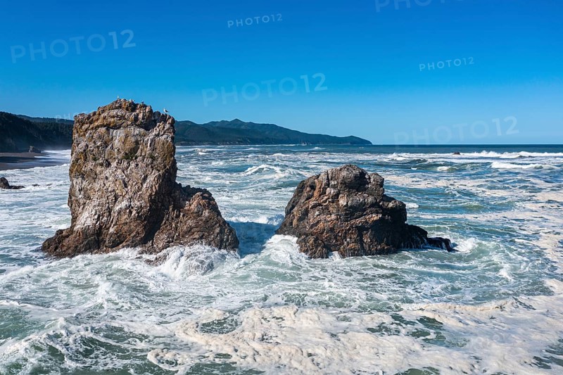 Aerial of a rocky outcrop
