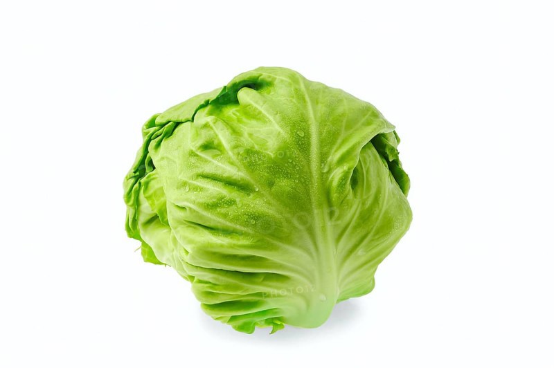 Fresh cabbage isolated on white background